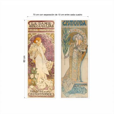 SET 2 CUADROS ALFONS MUCHA